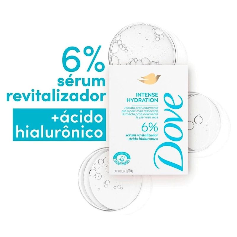 sabonete em barra dove intense hydration 135g