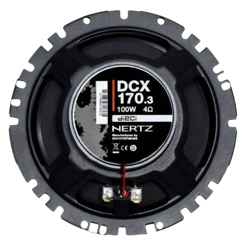 alto falante coaxial hertz 6 polegadas 100w 4 ohms dcx170.3 (mp)