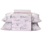 jogo de cama queen dohler 04 peças provença violeta 01