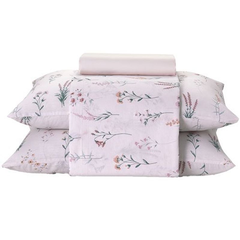 jogo de cama queen dohler 04 peças provença violeta 01