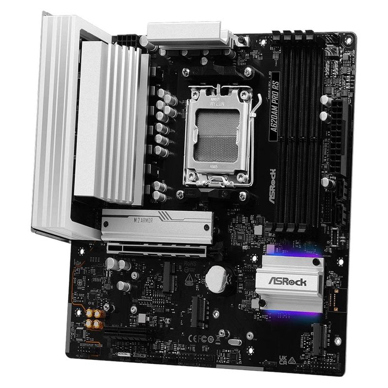 placa mãe gigabyte a620m pro rs matx amd am5 ddr5 (mp)