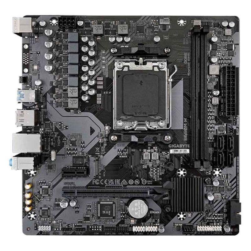 placa mãe gigabyte b650m h 1.2 matx amd am5 ddr5 (mp)