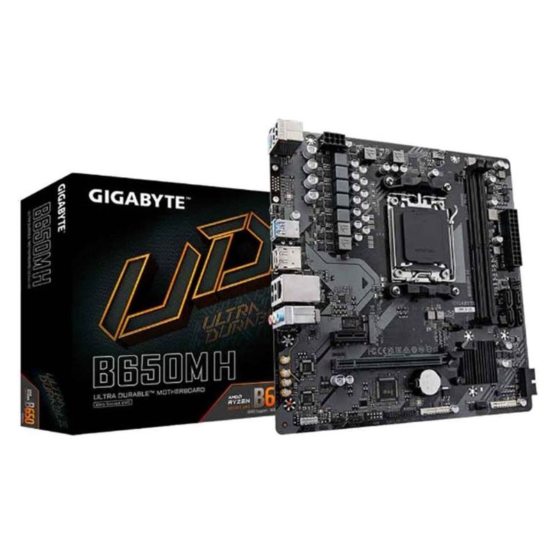 placa mãe gigabyte b650m h 1.2 matx amd am5 ddr5 (mp)