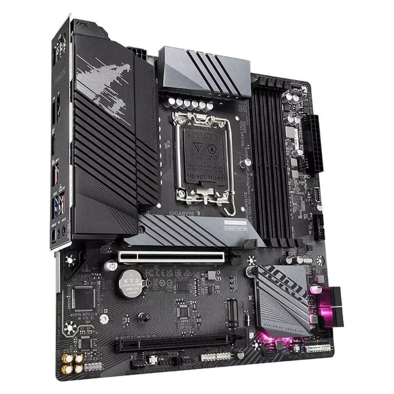 placa mãe gigabyte b760m aorus elite lga 1700 ddr5 12ª e 13ª geração (mp)