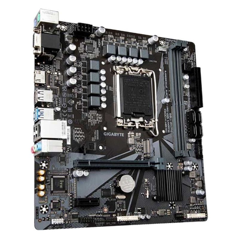 placa mãe gigabyte h610m h matx intel lga 1700 ddr4 12ª geração (mp)