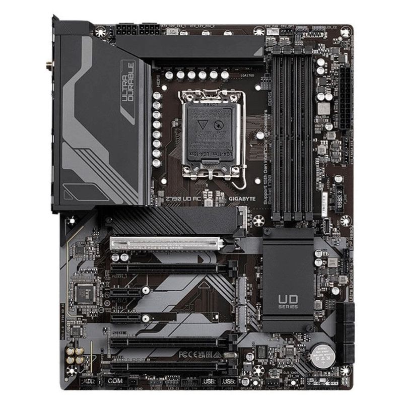 placa mãe gigabyte z790 ud ac wi-fi lga 1700 ddr5 12ª a 14ª geração (mp)