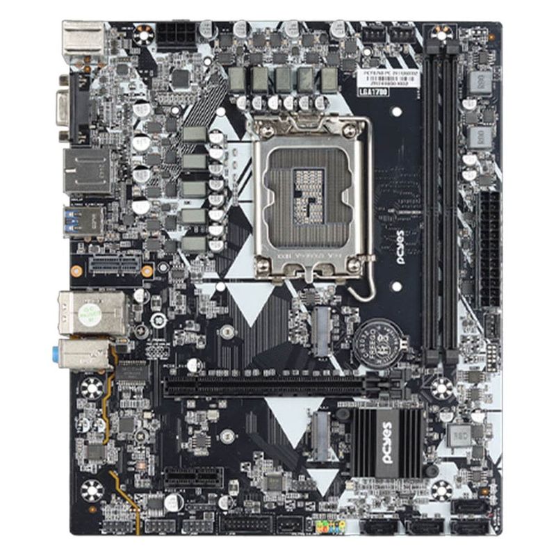 placa mãe pcyes b760 intel lga 1700 ddr5 12ª a 14ª geração pcyb760-14g64 (mp)