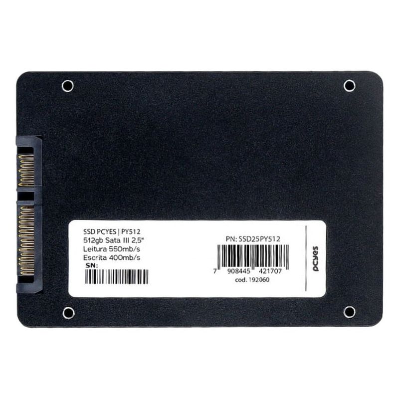 SSD PCYes 512GB 2.5 SATA III 550MB/s SSD25PY512 (MP)