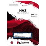 ssd interno m.2 kingston 500gb nvme 5000mb snv3s/500g (mp)