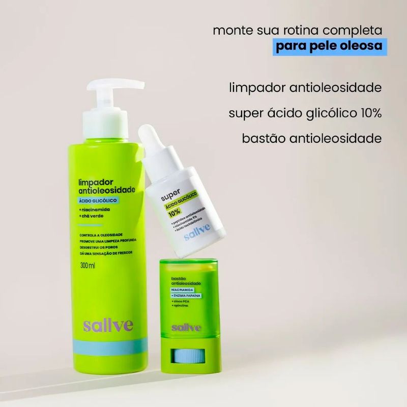 bastão antioleosidade niacinamida 15g sallve