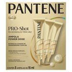 ampola reconstrutora capilar pantene pro-shot restruturação molecular 3 ampolas 15ml cada