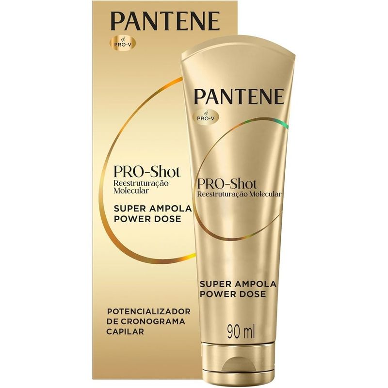 ampola reconstrutora capilar pantene pro-shot restruturação molecular 90 ml