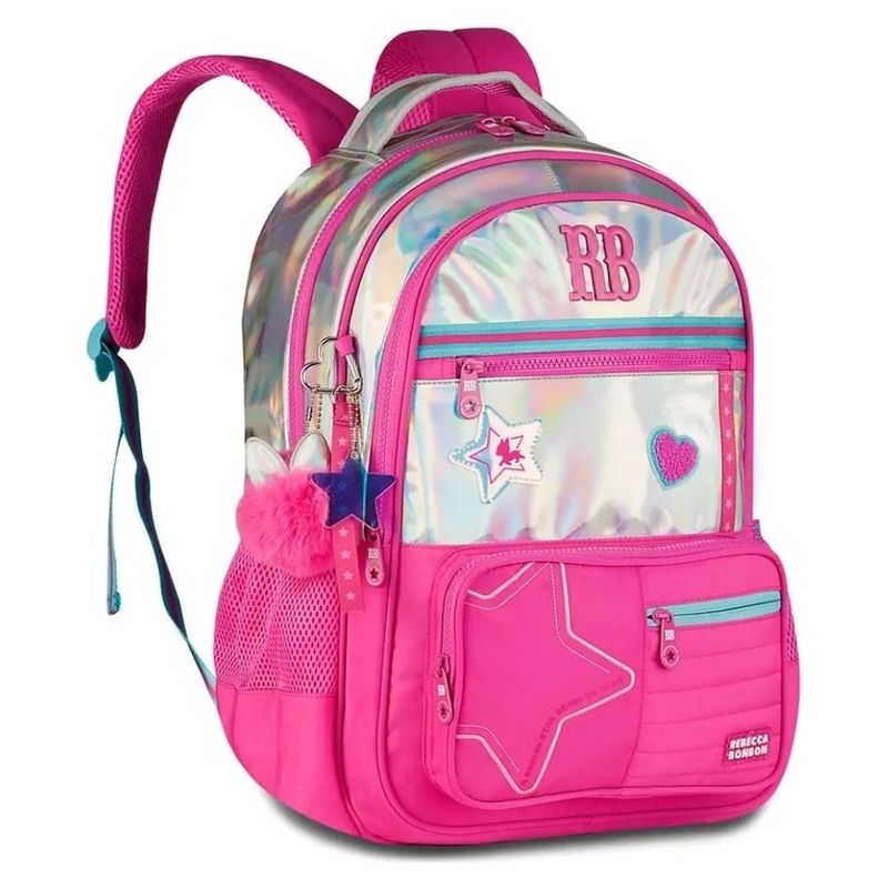mochila rebecca bonbon holográfica 43cm rb27017 (mp)