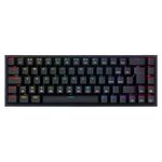 teclado gamer redragon mecânico castor rgb usb k631-r preto (mp)