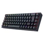 teclado gamer redragon mecânico castor rgb usb k631-r preto (mp)