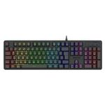 teclado gamer redragon netherbane rainbow rgb usb k521-r preto (mp)