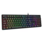 teclado gamer redragon netherbane rainbow rgb usb k521-r preto (mp)