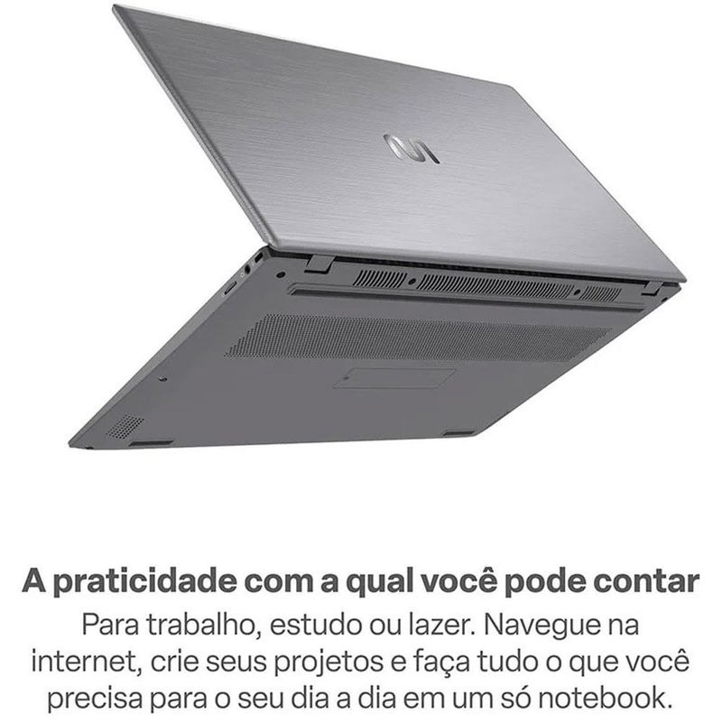 notebook ultra penitium gold 6500y 128gb 4gb ram tela hd 15.6" windows 11 cinza