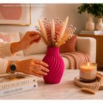 vaso decorativo estrela tekton3d rosa (mp)