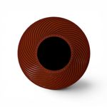 vaso canã tekton3d decor espiral m tk3d02 impressão 3d marrom (mp)