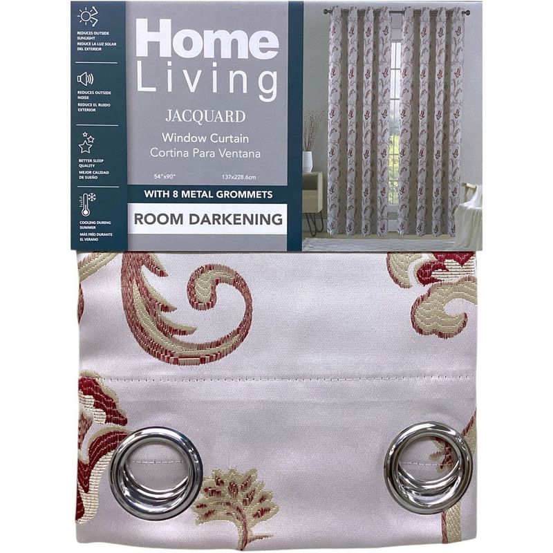 cortina blackout home living 137x228 715-1452244 vinho/creme y-bi