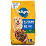 ração pedigree adulto carne e vegetais 15kg (mp)