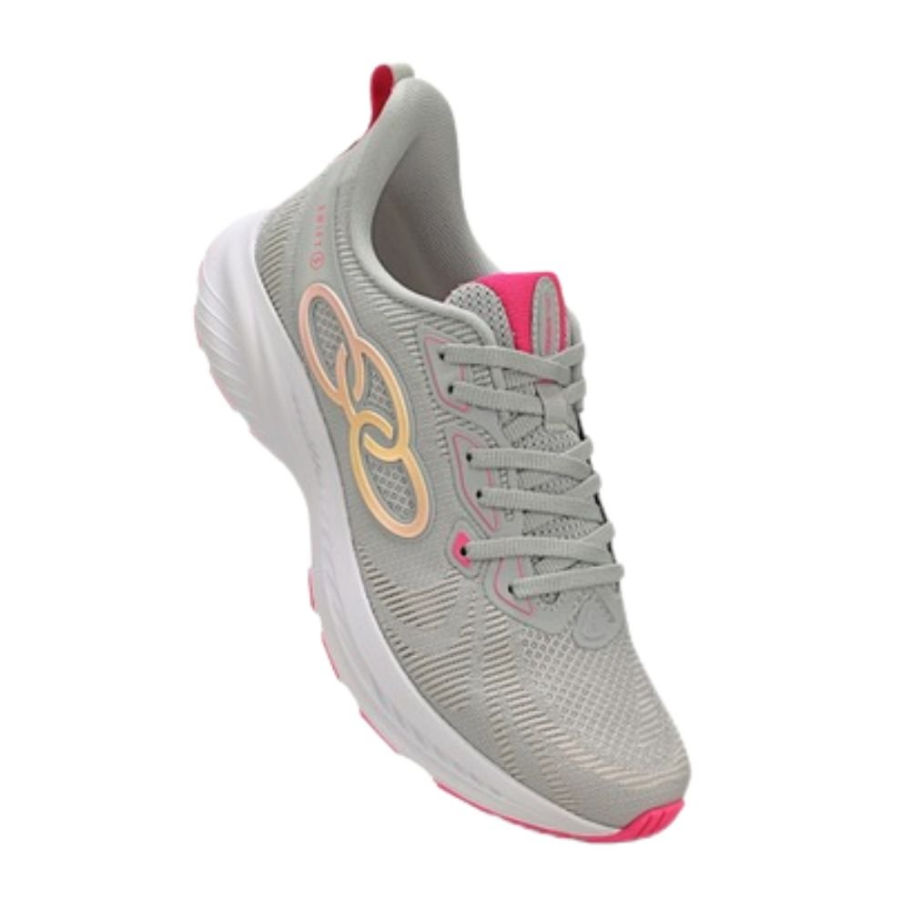 Tênis Corrida Feminino N°36 Olympikus Swift 5 Cinza Rosa (MP)