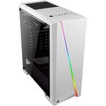 gabinete gamer aerocool cylon mid tower rgb acrílico branco 67630 (mp)