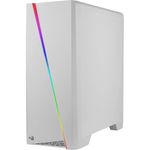 gabinete gamer aerocool cylon mid tower rgb acrílico branco 67630 (mp)
