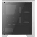 gabinete gamer aerocool cylon mid tower rgb acrílico branco 67630 (mp)