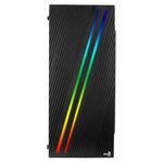 gabinete gamer aerocool streak v1 mid tower rgb lateral acrílico preto 78121 (mp)