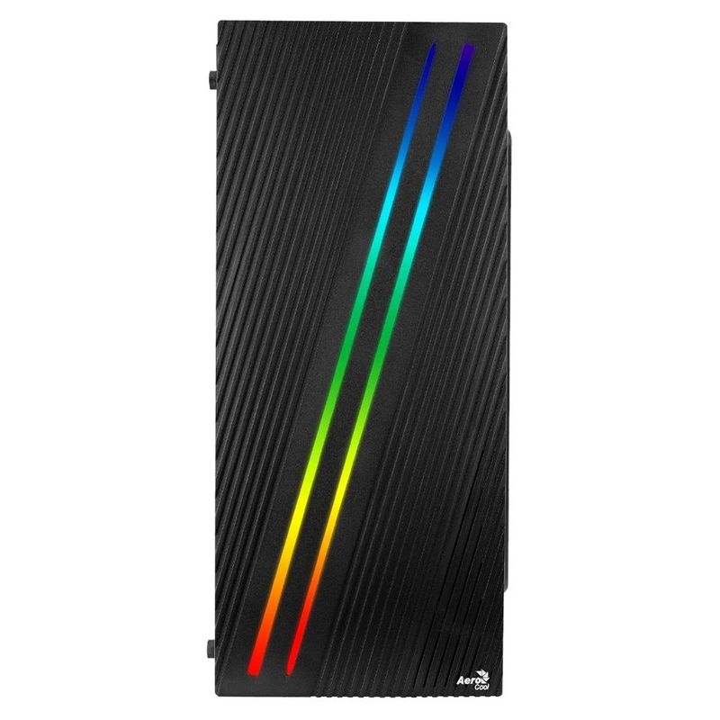 gabinete gamer aerocool streak v1 mid tower rgb lateral acrílico preto 78121 (mp)