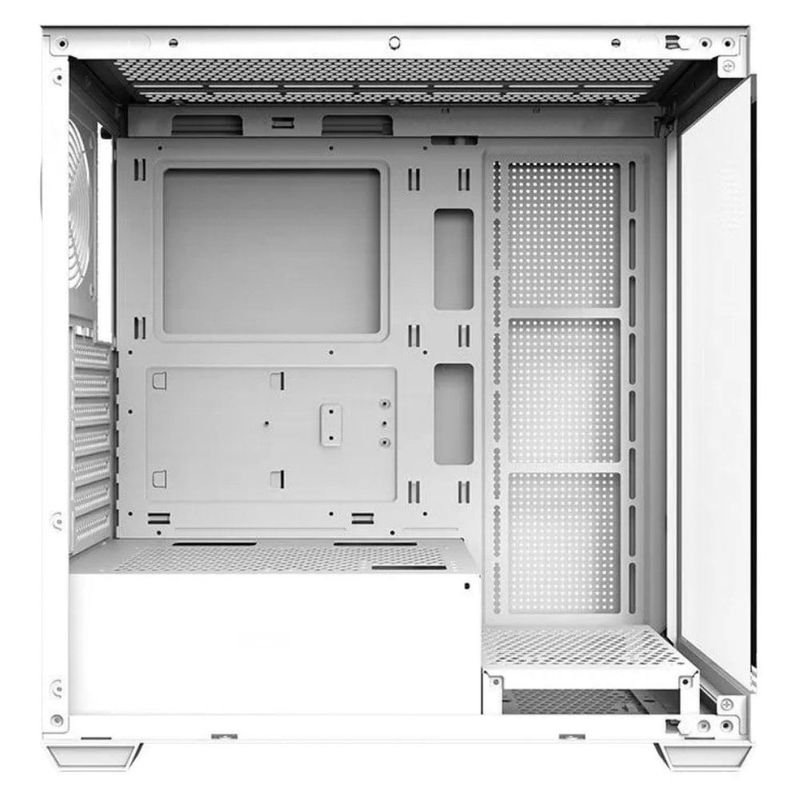 gabinete gamer darkflash ds900 atx aquário vidro temperado branco (mp)