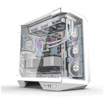 gabinete gamer darkflash dy470 atx aquário vidro temperado argb branco (mp)