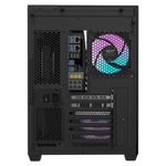 gabinete gamer darkflash th285 atx aquário vidro temperado argb preto (mp)