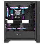 gabinete gamer darkflash drx70 mesh mid tower atx vidro temperado argb preto (mp)
