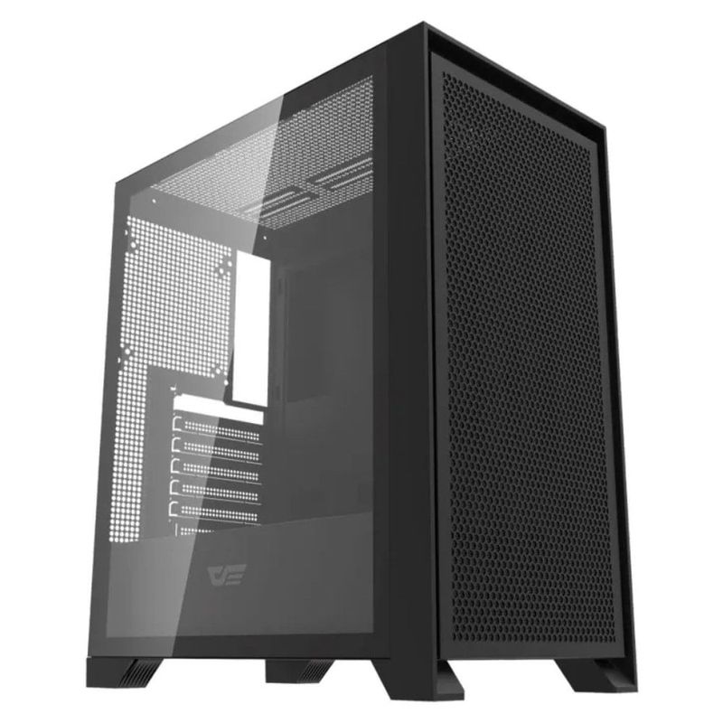 gabinete gamer darkflash drx70 mesh mid tower atx vidro temperado argb preto (mp)