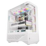 gabinete gamer darkflash dy460 mid tower atx vidro temperado argb branco (mp)