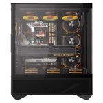 gabinete gamer darkflash dy460 mid tower atx vidro temperado argb preto (mp)