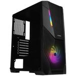 gabinete gamer fortrek black hawk mid tower rgb acrílico 70570 (mp)