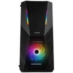 gabinete gamer fortrek black hawk mid tower rgb acrílico 70570 (mp)