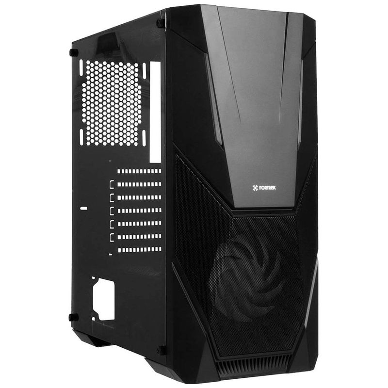 gabinete gamer fortrek black hawk mid tower rgb acrílico 70570 (mp)