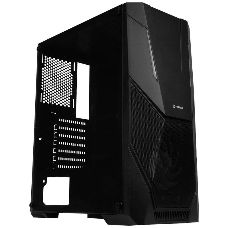 gabinete gamer fortrek black hawk mid tower rgb acrílico 70570 (mp)