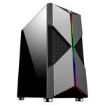 gabinete gamer fortrek holt mid tower rgb acrílico 70571 (mp)