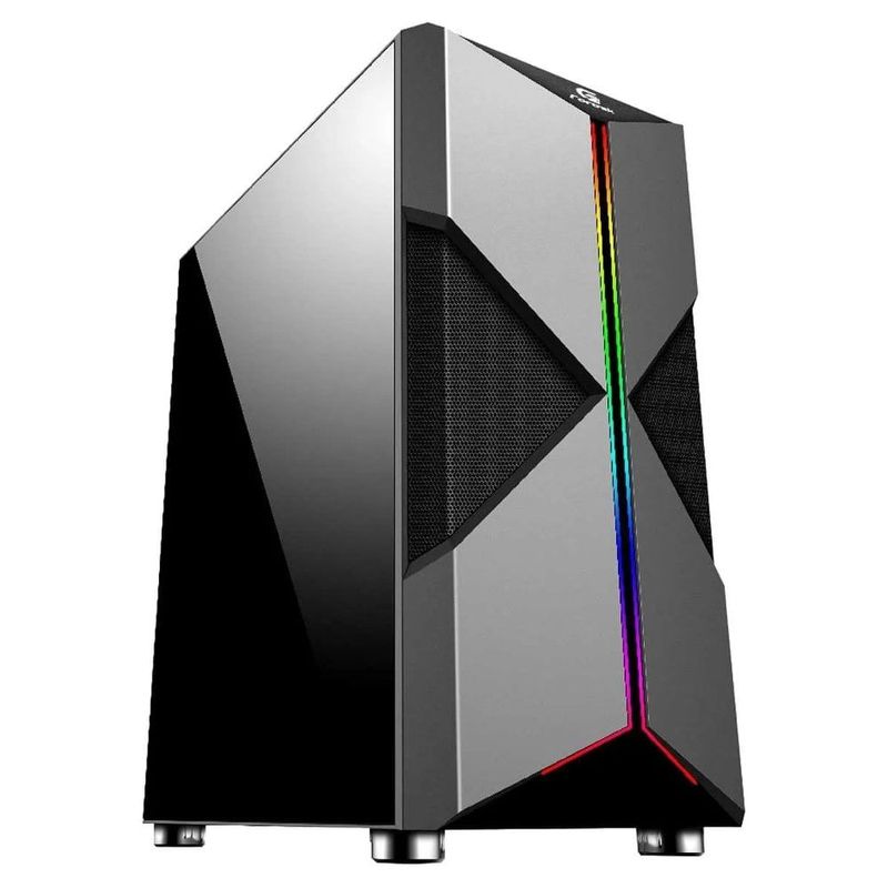 gabinete gamer fortrek holt mid tower rgb acrílico 70571 (mp)