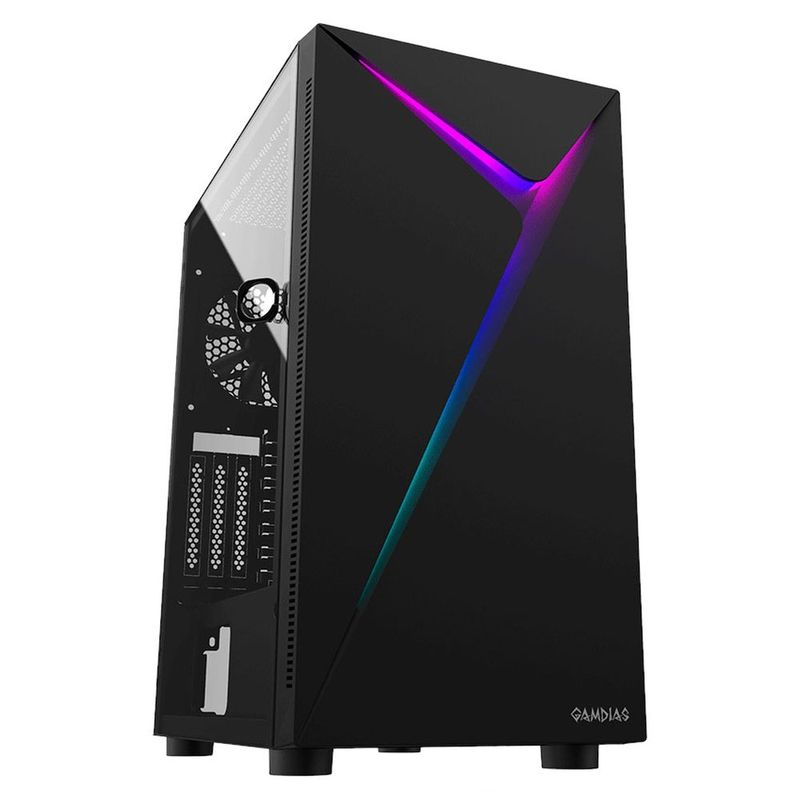 gabinete gamer gamdias argus e4 elite mid tower rgb vidro temperado (mp)