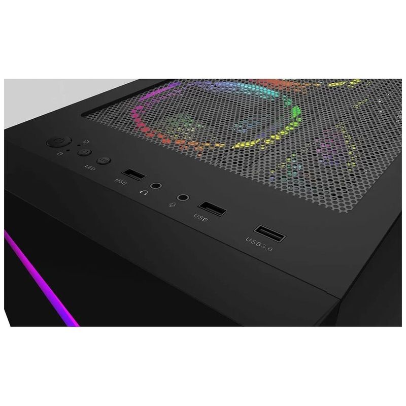 gabinete gamer gamdias argus e4 elite mid tower rgb vidro temperado (mp)