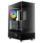 gabinete gamer gamdias atlas e1 mid tower vidro temperado com 3 fans argb preto (mp)