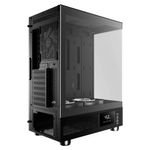 gabinete gamer gamdias atlas e1 mid tower vidro temperado com 3 fans argb preto (mp)