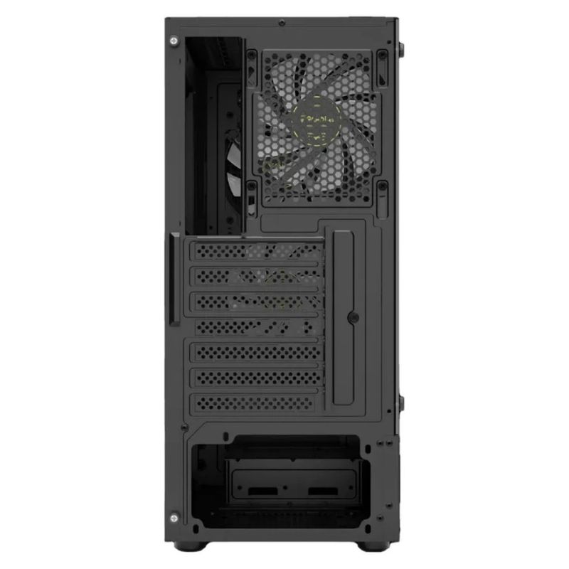 gabinete gamer gamdias aura gc7 mid tower vidro temperado com 3 fans argb preto (mp)